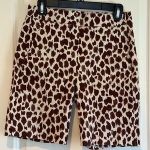 J. Crew Leopard Print Women's Bermudas